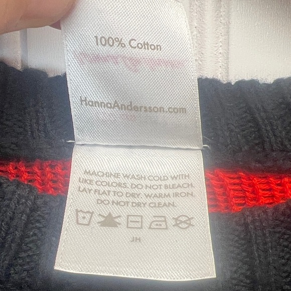 Kids Hanna Andersson 100% Cotton Christmas Dinosaur Swetar Sz 6-7 - Picture 6 of 6